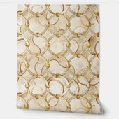 Papier Peint Luxury Gold Chain Links | Elegant Marble Backgroun (Déroulement)