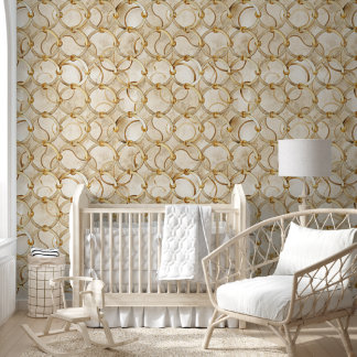 Papier Peint Luxury Gold Chain Links | Elegant Marble Backgroun