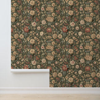 Papier Peint Luxury Vintage Victorian Floral Antique British