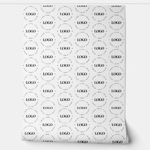 Papier Peint Magasin de logo d'entreprise Round Boutique ou bur