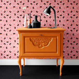 Papier Peint Maïs sucré rose tendance Halloween