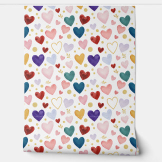 Papier Peint Majestic Jewel Heart Mosaic