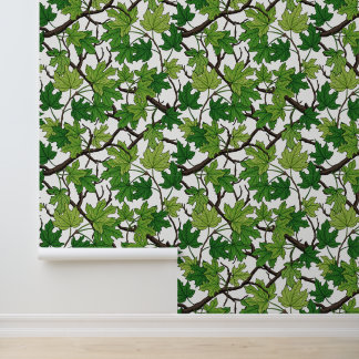 Papier Peint Maple leaves on white