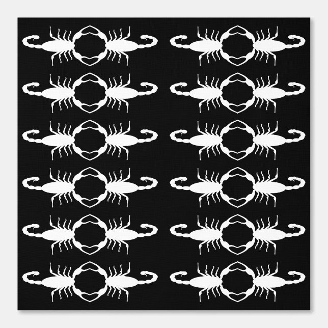 Papier Peint Mariage blanc gothique Scorpions (Recto)