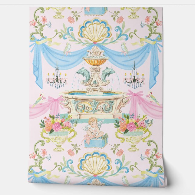 Papier Peint Marie Antoniette Palace of Versailles Fountain (Déroulement)