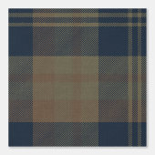 Papier Peint Marine moderne et Tan Japandi Plaid (Recto)