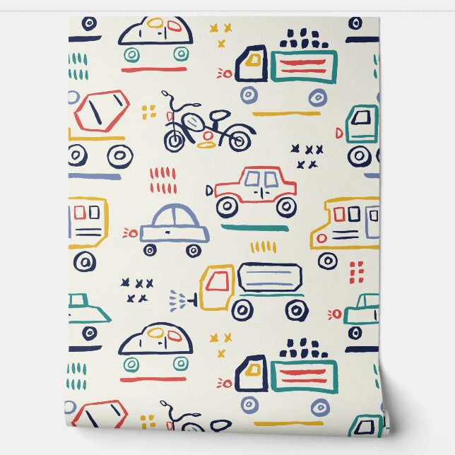 Papier peint Marker Cartes Garçon (Déroulement)