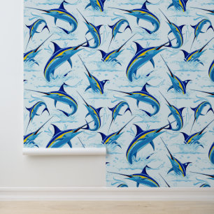 Papier Peint Marlin Bleu Jaillissant de l'Océan