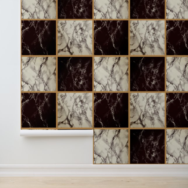 Papier Peint Marque blanche noire (Application)