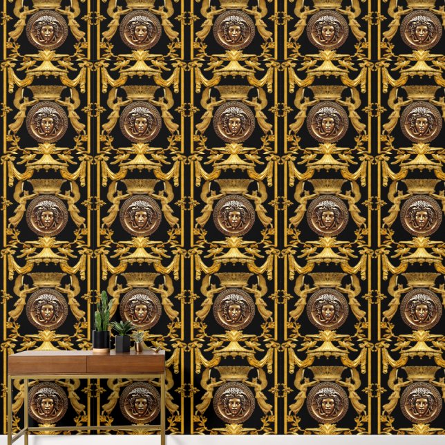 Papier Peint Medusa avec Angles sous Baldacchino Designer (Couloir)