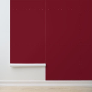 Papier Peint Merlot minimaliste rouge uni classique élégant