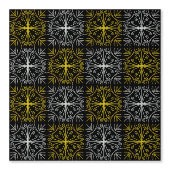 Papier Peint Metallic flower tile abstract (Recto)
