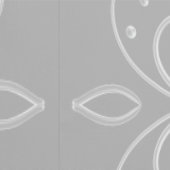 Papier Peint Metallic flower tile gray background (Couture)