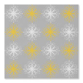 Papier Peint Metallic flower tile gray background (Recto)