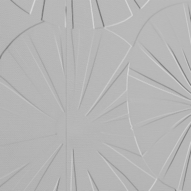 Papier Peint Mi-siècle Moderne Starbursts Gris "Texture" (Couture)