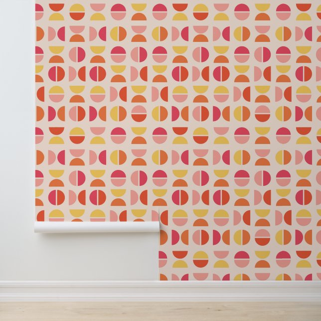 Papier Peint Mi-siècle rose (Application)