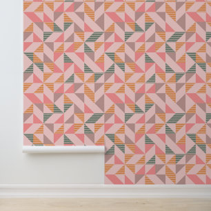 Papier Peint Mi-siècle rose