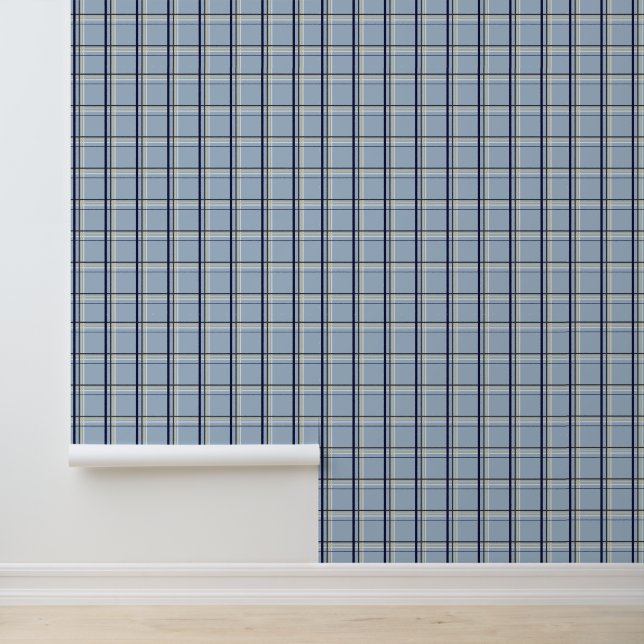 Papier Peint Mini Plaid Tartan Soleil d'Hiver (Application)