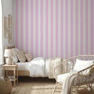 Papier Peint Minimaliste des rayures roses