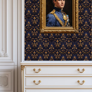 Papier Peint Minuit Gold Baroque Princesscore