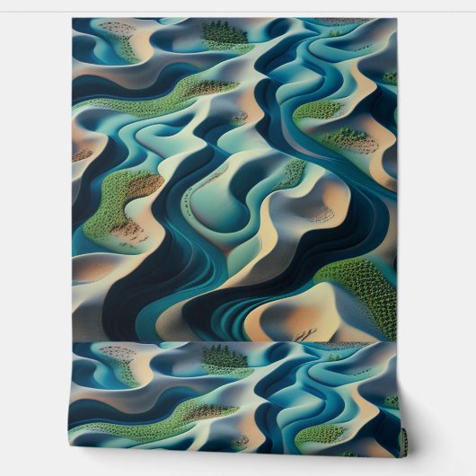 Papier Peint Mirage currents (Déroulement)