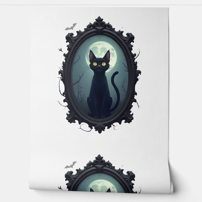 Papier Peint Miroir de chat hanté (Déroulement)
