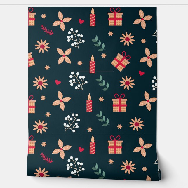 Papier Peint Modèle floral (Déroulement)