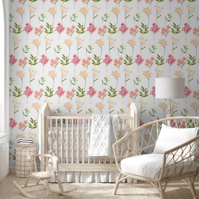 Papier Peint Modèle floral moderne | Botanique tendance (Enfants)