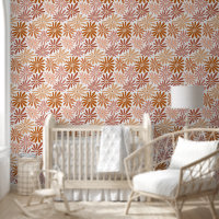 Modèle floral rétro désert sable antique rose
