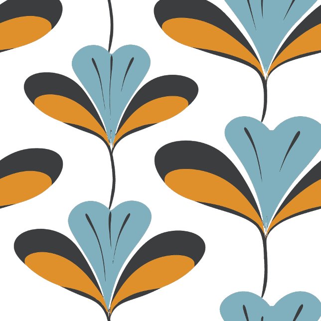 Papier Peint Modèle floral rétro géométrique Gras - Style les a (Minimal + Chic:
“Clean retro-inspired pattern in [colors]. A stylish nod to mid-century modern desig)