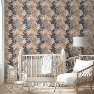 Papier Peint Modèle floral victorien ethnique Conception Vintag