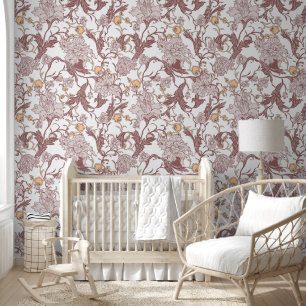 Papier Peint Modèle floral victorien ethnique Conception Vintag