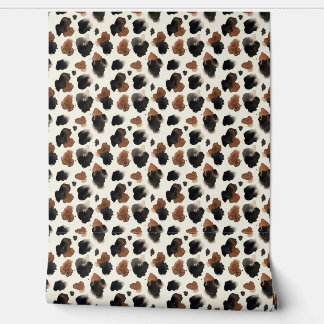 Papier Peint Modern Neutral Chocolate Cow Print Aesthetic
