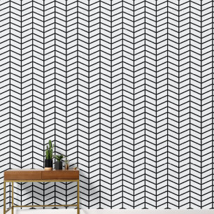 Papier Peint Moderne chevron tendance blanc cassé