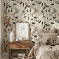 Moderne Chinoiserie Motif Floral Peel & Stick