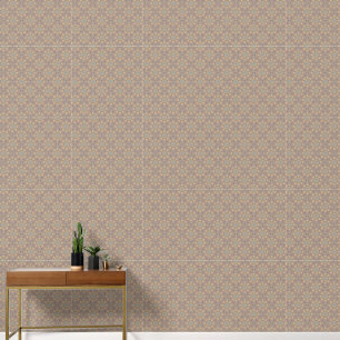 Papier Peint Moderne élégant Motif à fleurs Mandala Brown