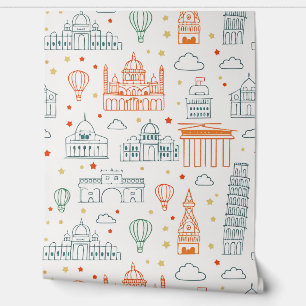 Papier Peint Moderne et élégant monuments européens Wallpaper