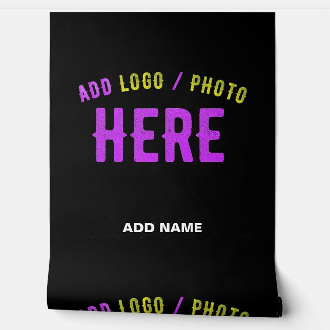 PAPIER PEINT MODERNE ET MODERNE PERSONNALISABLE NOIR VÉRIFIÉ (Déroulement)