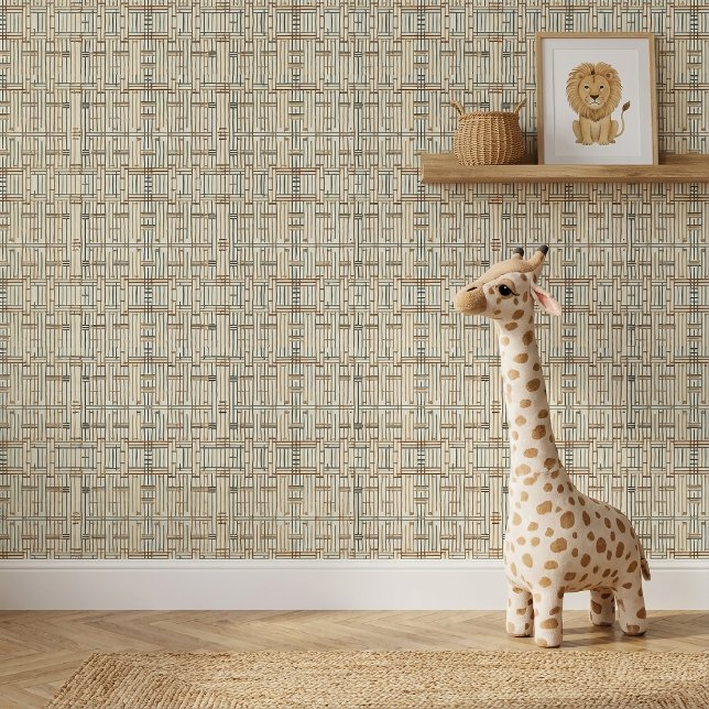 Papier Peint Moderne géométrie linéaire boho ID1276 (Créateur téléchargé)