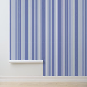 Papier Peint Moderne rayé bleu