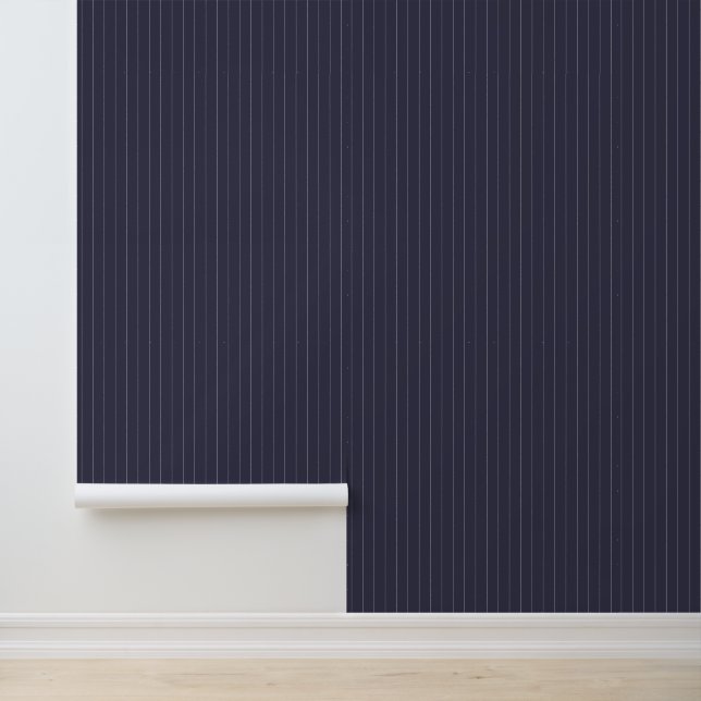Papier Peint Moderne tendance 1" Pinstripe foncé violet foncé (Application)