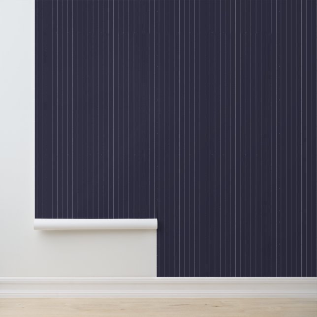 Papier Peint Moderne tendance 1" rayure fine violet foncé (Application)