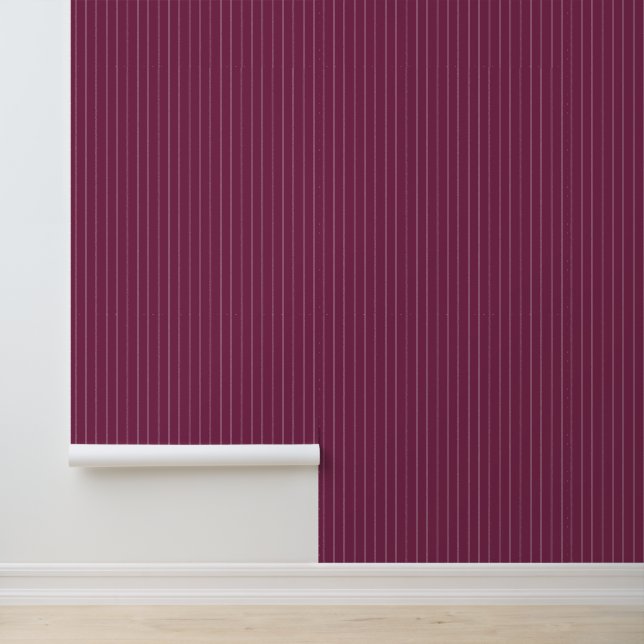 Papier Peint Moderne tendance 1" rayure rose foncé (Application)