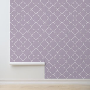 Papier Peint Moderne tendance lilas Quatrefoil