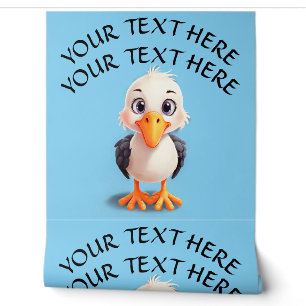 Papier Peint Modifier le nom Phrase Funny Bird Wall Publicité