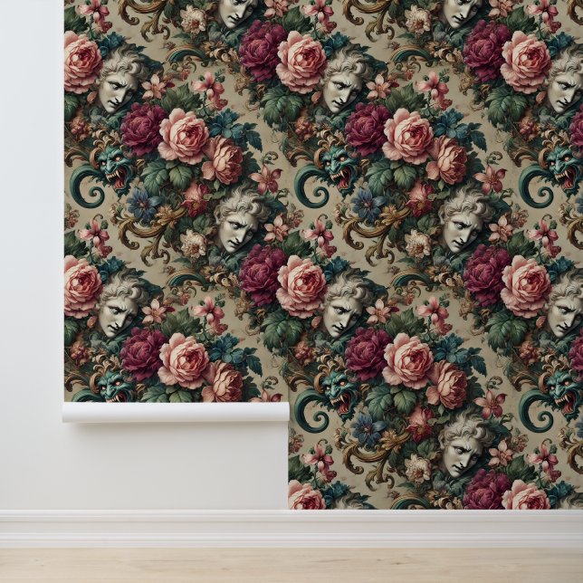 Papier Peint Monstres entre hommes - gothique baroque (Application)