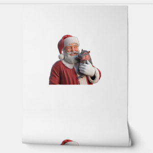 Papier Peint Moo Deng Le héros hippo de l'équipage de Noël de P