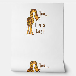 Papier Peint Moo Je suis une chèvre Giraffe animal de ferme
