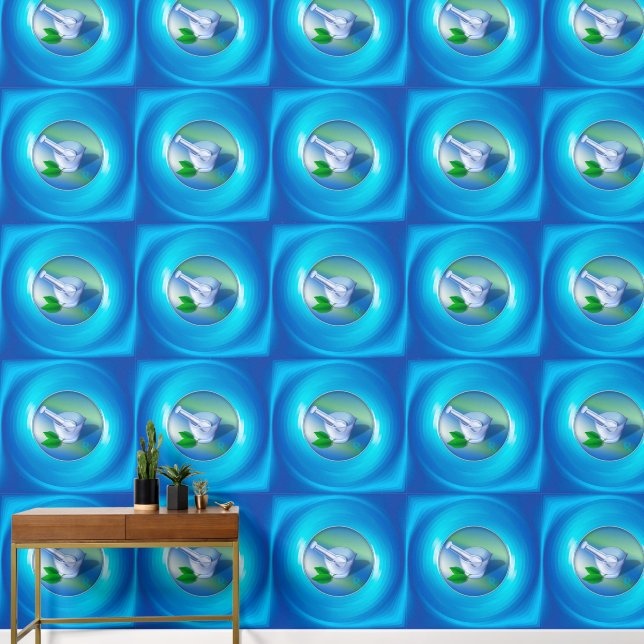 Papier Peint Mortier de pharmacie (Couloir)