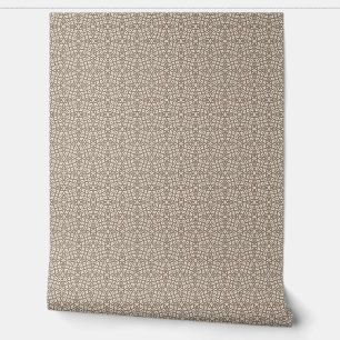 Papier Peint Mosaïque géométrique abstraite taupe à petite éche